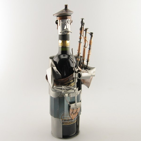 Wine Bottle Gifts Scottish Bagpipe Wine Holder Steelman