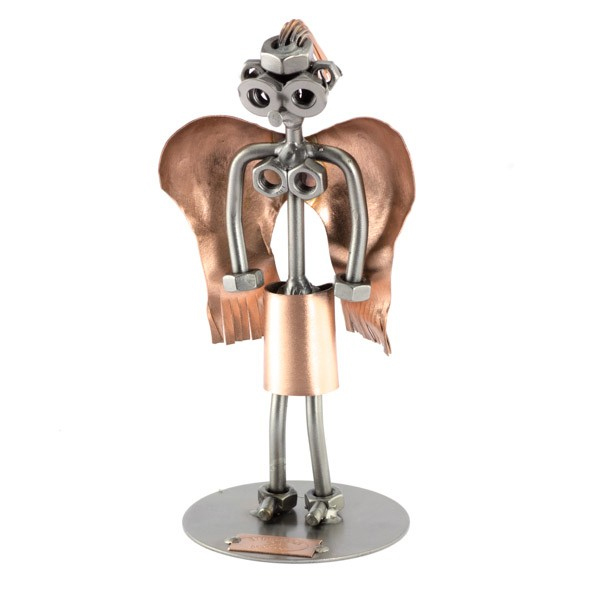 Steelman Guardian Angel metal art figurine