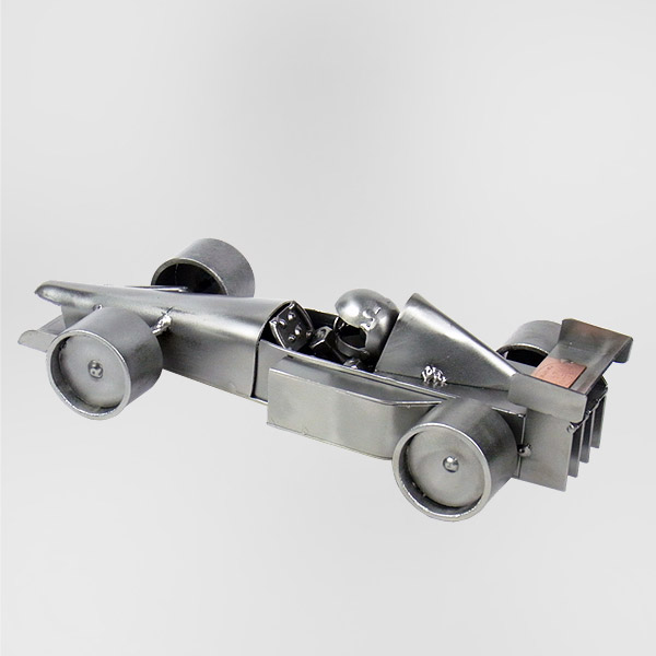 Formula One metal art figurine