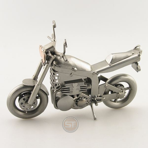 Streetfigher Motorcycle metal art figurine