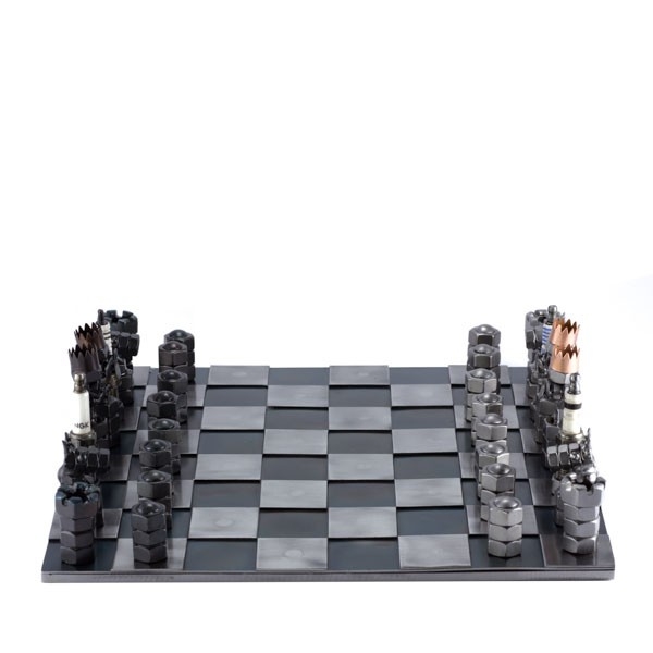 Steel Chess Set metal art figurine