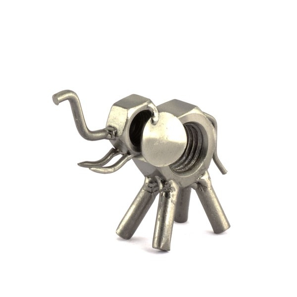 Elephant metal art figurine