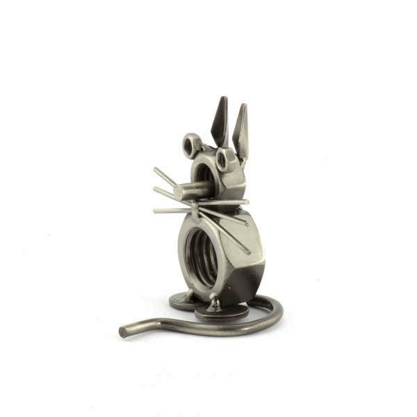 Cat metal art figurine