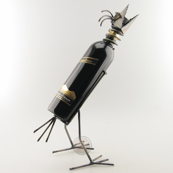 Wine Bird metal art