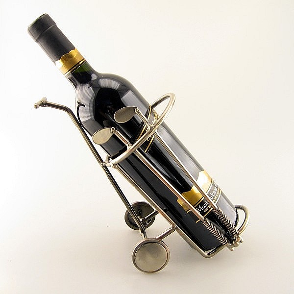 Golf Bag Wine Bottle Holder metal art