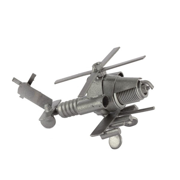 Helicopter Mini metal art figurine