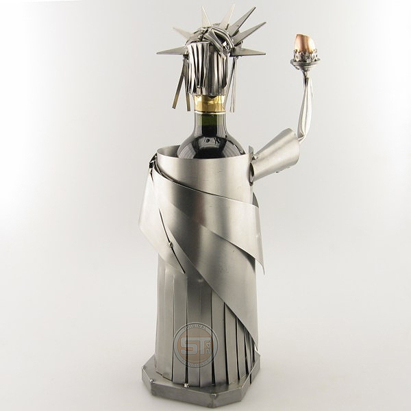 Statue of Liberty Wine Bottle Holder metal art