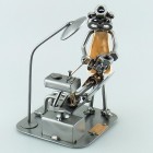 Steelman Chemist in his lab station metal art figurine