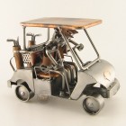 Bulldog Tractor metal art figurine