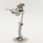 Steelman Photographer holding a camera metal art figurine