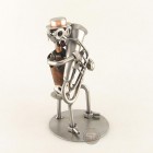 Steelman Alto Horn Player metal art figurine