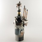 Golf Bag Wine Bottle Holder metal art