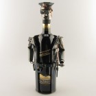 Fireman Wine Bottle Holder metal art