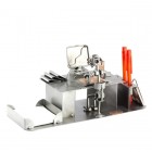 Steelman Architect working on a plan metal art figurine with Desk Organizer