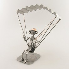 Steelman Parasailing metal art figurine