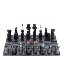 Steel Chess Set metal art figurine